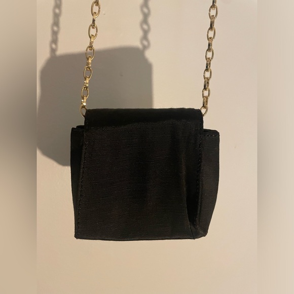 Talbots black and gold dressy purse with tassel - Picture 2 of 3